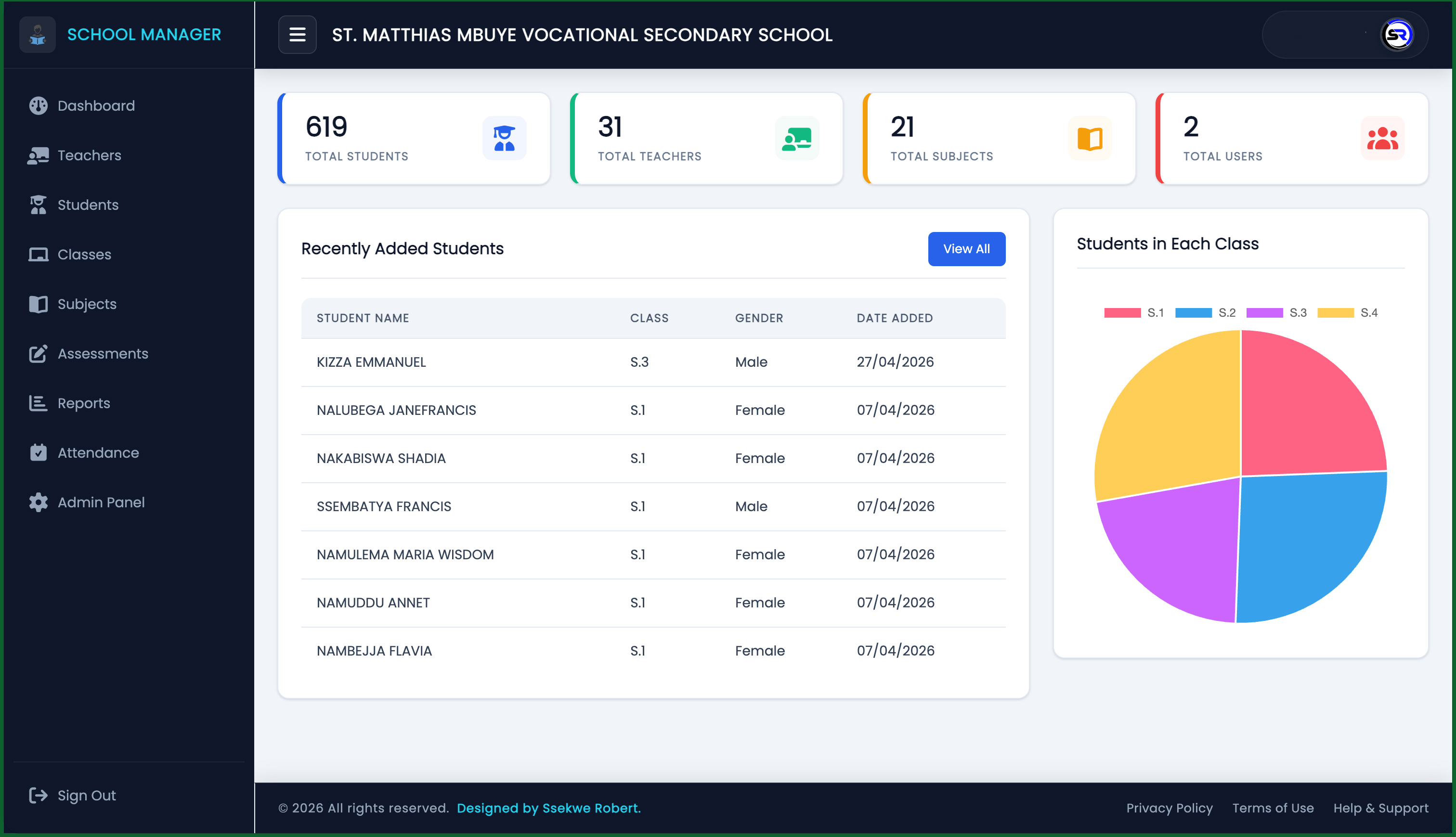 System Presentation Visual